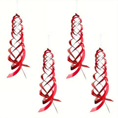 4pcs Bird Repellent Spiral Reflectors Hanging Reflective Deterrent Device