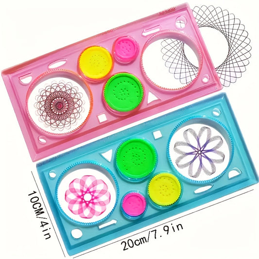 Geometric Drawing Tool for Art & School Learning Mixed Colors Ruler