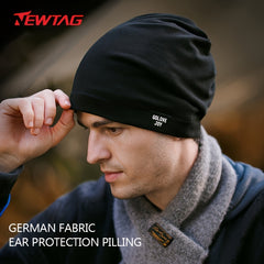 Men's Windproof Slouch Hat Outdoor Cycling Ear Protection Beanie