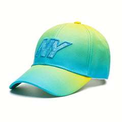 Summer Sunscreen Baseball Cap Gradient Color Matching Peaked Cap