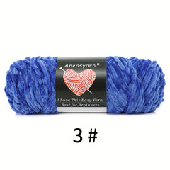 Chenille Yarn Polyester Velvet Hand Knitting Thread 95g