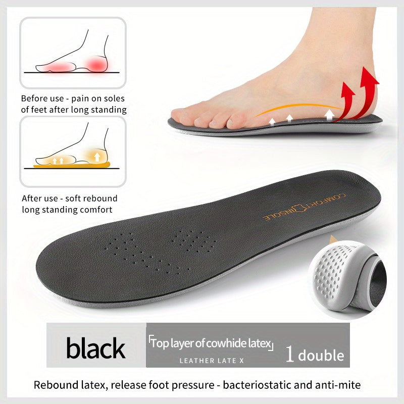 Latex Elastic Orthopedic Insoles for Running Sneakers