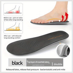 Latex Elastic Orthopedic Insoles for Running Sneakers