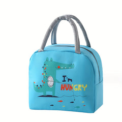 Cartoon Portable Lunch Bag Aluminum Foil Insulated Bento Bag