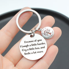 Because Of You Keychain And Christmas Special Gift