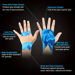20pcs Hand Grips Gloves Gymnastics Grips Non Slip Cross Training Grips