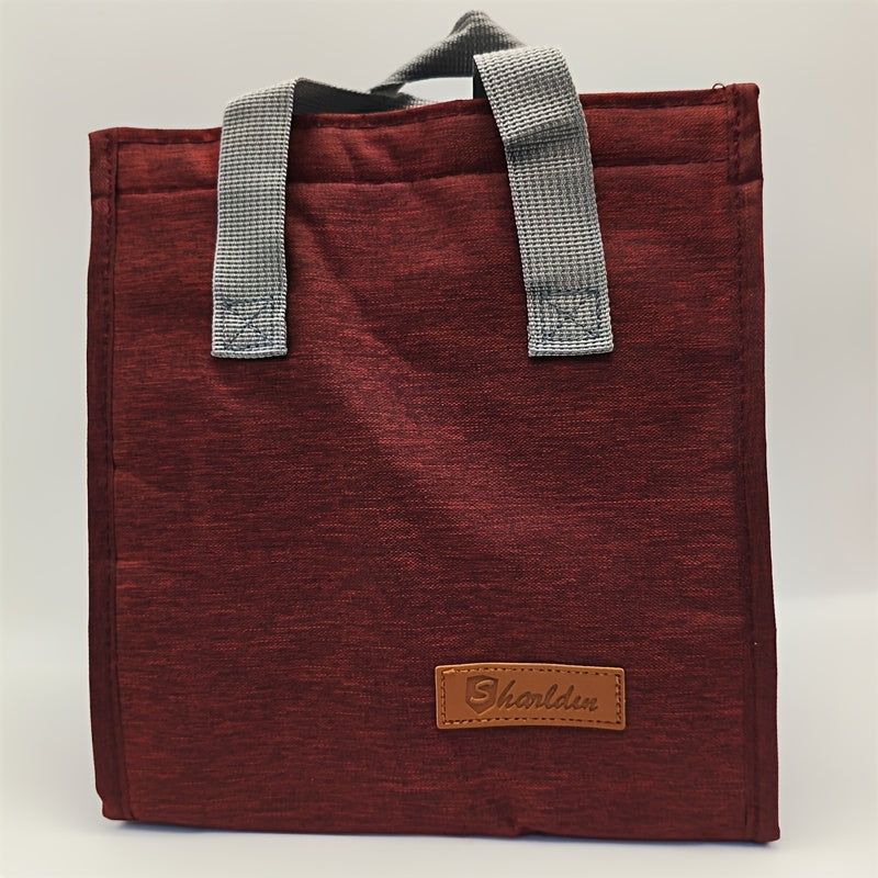 Insulated Lunch Bag Portable Thermal Tote Aluminum Lining Bento Box Carrier