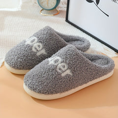 Warm Cozy House Slippers for Men Indoor Winter Shoes