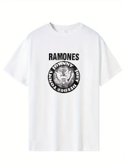 Motorcycle & Eagle Various Print Men's Graphic Tee