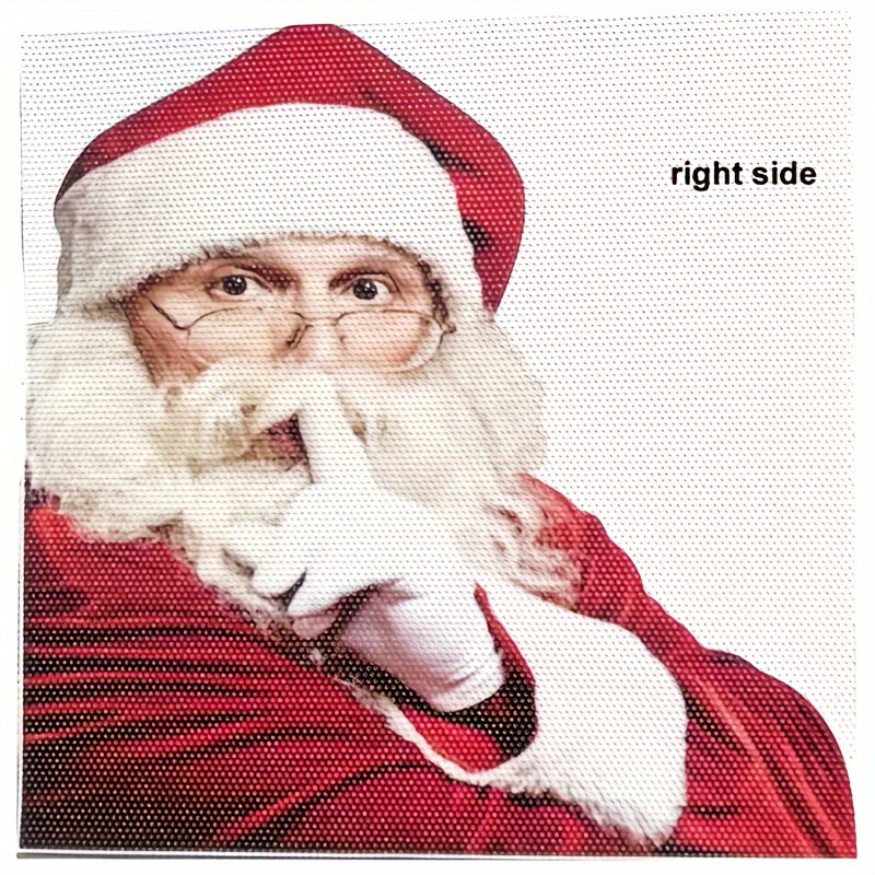 Santa Claus Car Sticker Window Decoration Single Transparent Sticker