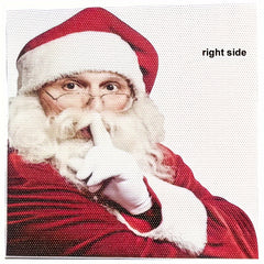 Santa Claus Car Sticker Window Decoration Single Transparent Sticker