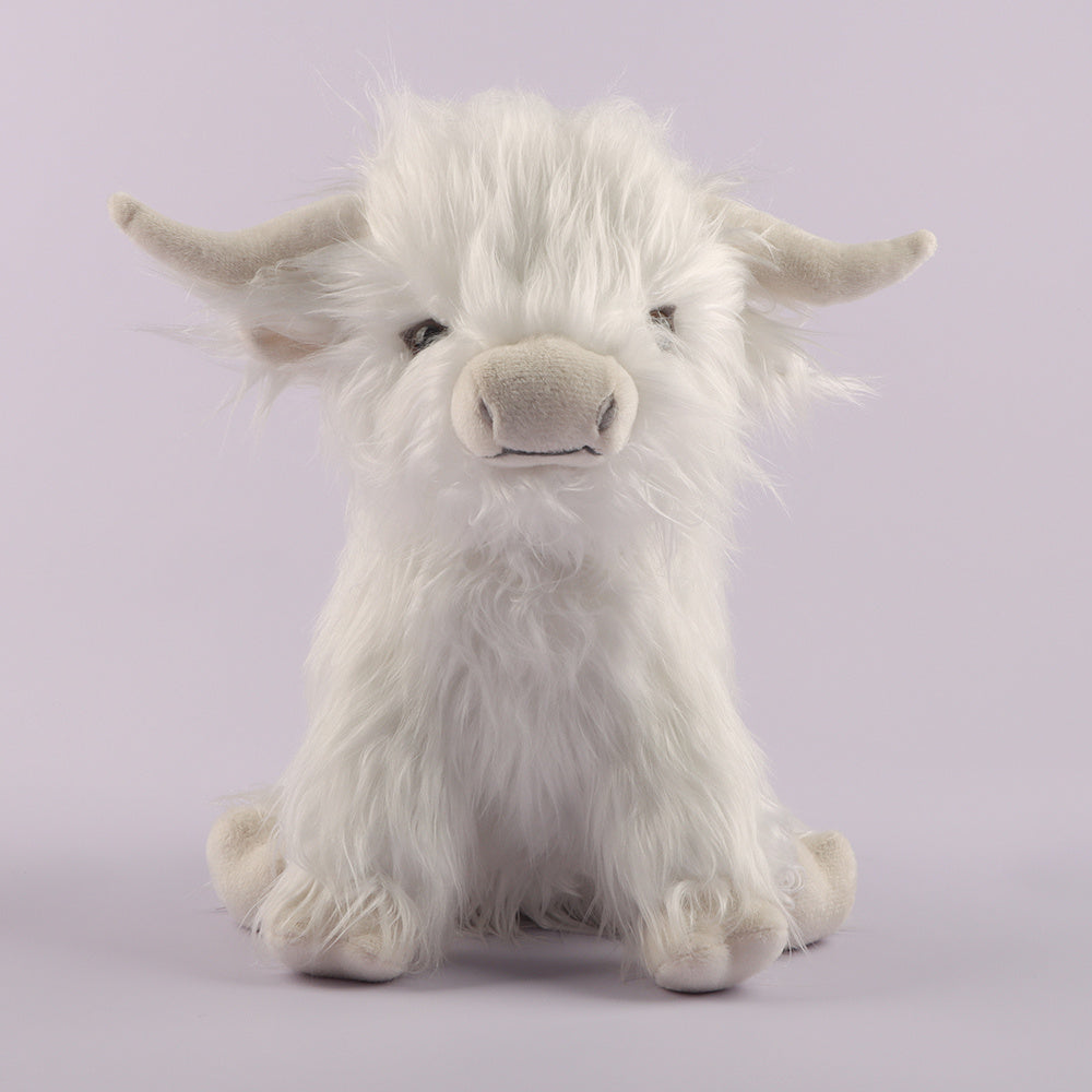 Highland Cow Plush Toy Soft Stuffed Animal Cow Plushie Baby Toys