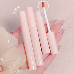 6 pcs Bear Printed Liquid Lipstick Set Long Lasting Moisturizing Dewy Finish