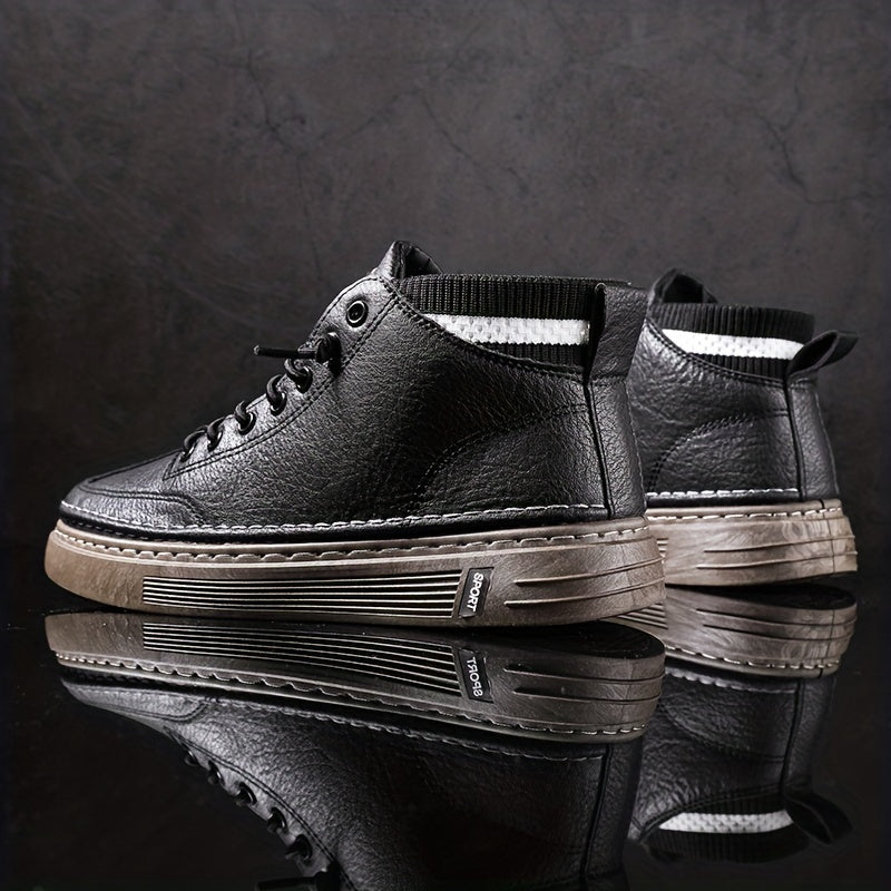 Men's Lace up Sneakers Breathable Walking Shoes