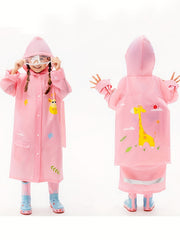 Waterproof Animal Poncho for Toddler Girls