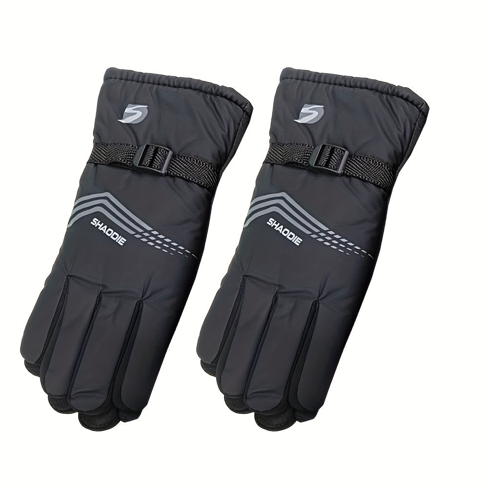 Winter Fleece Lined Warm Gloves Waterproof Touch Screen Gloves