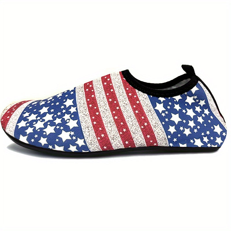 Women's Star & Stripe Patriotic Water Socks Beach Shoes