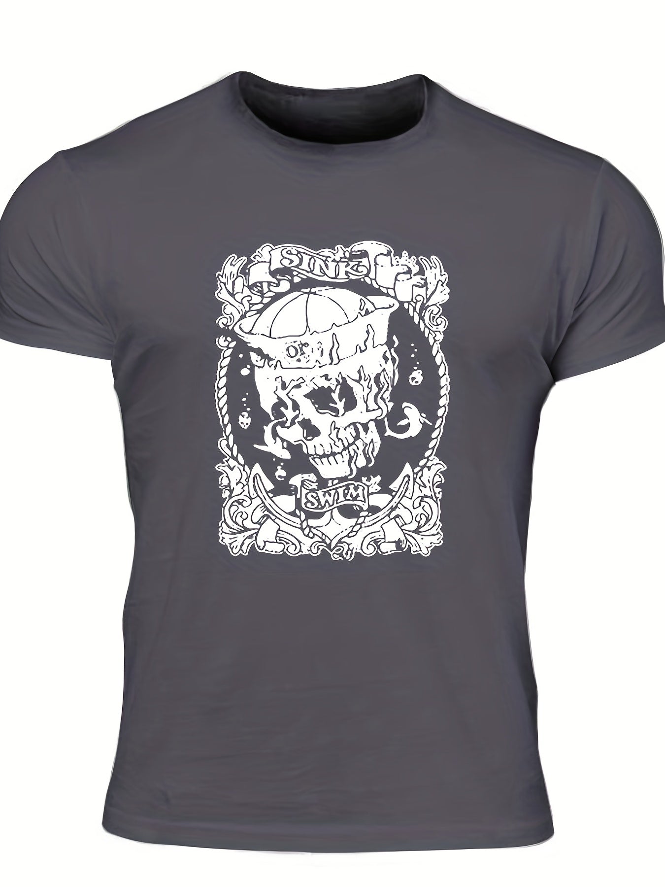 Men's Skull Sketch T Shirt for Outdoor Adventures