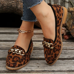 Women's Chain Decor Sneakers Casual Slip On Outdoor Shoes