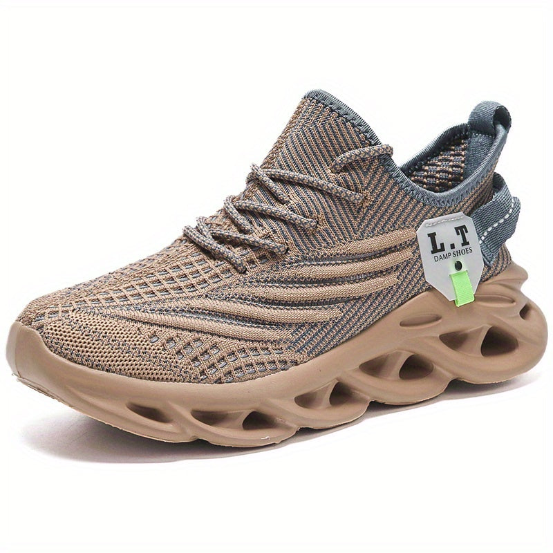 Men's Knit Lightweight Running Shoes Outdoor Athletic Sneakers