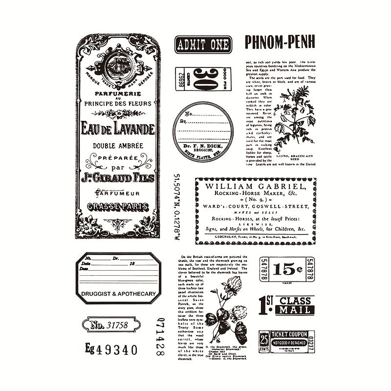 1pc Retro Stamp For DIY Scrapbooking