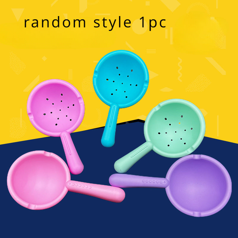Beach Water Toy Small Water Spoon Doll House Colander Bathtub Accessories
