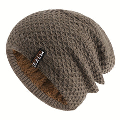 Velvet Woolen Beanie Hat with Ear Protection