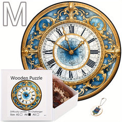 Wooden Round Time Puzzle Christmas Birthday Gift Game