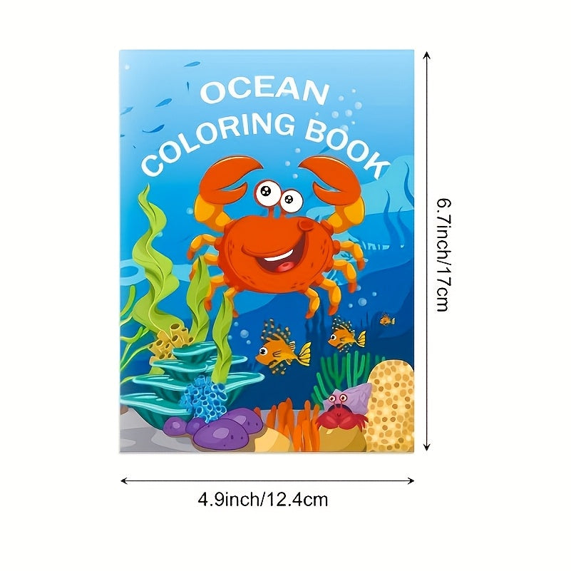 Ocean Life DIY Coloring Book Sea Creatures Coral Reefs & Fish Educational Toy