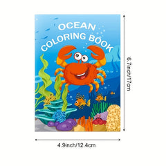 Ocean Life DIY Coloring Book Sea Creatures Coral Reefs & Fish Educational Toy