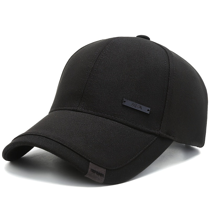 HUA English Seam Marker Men Casual Baseball Cap for Sun Blocking