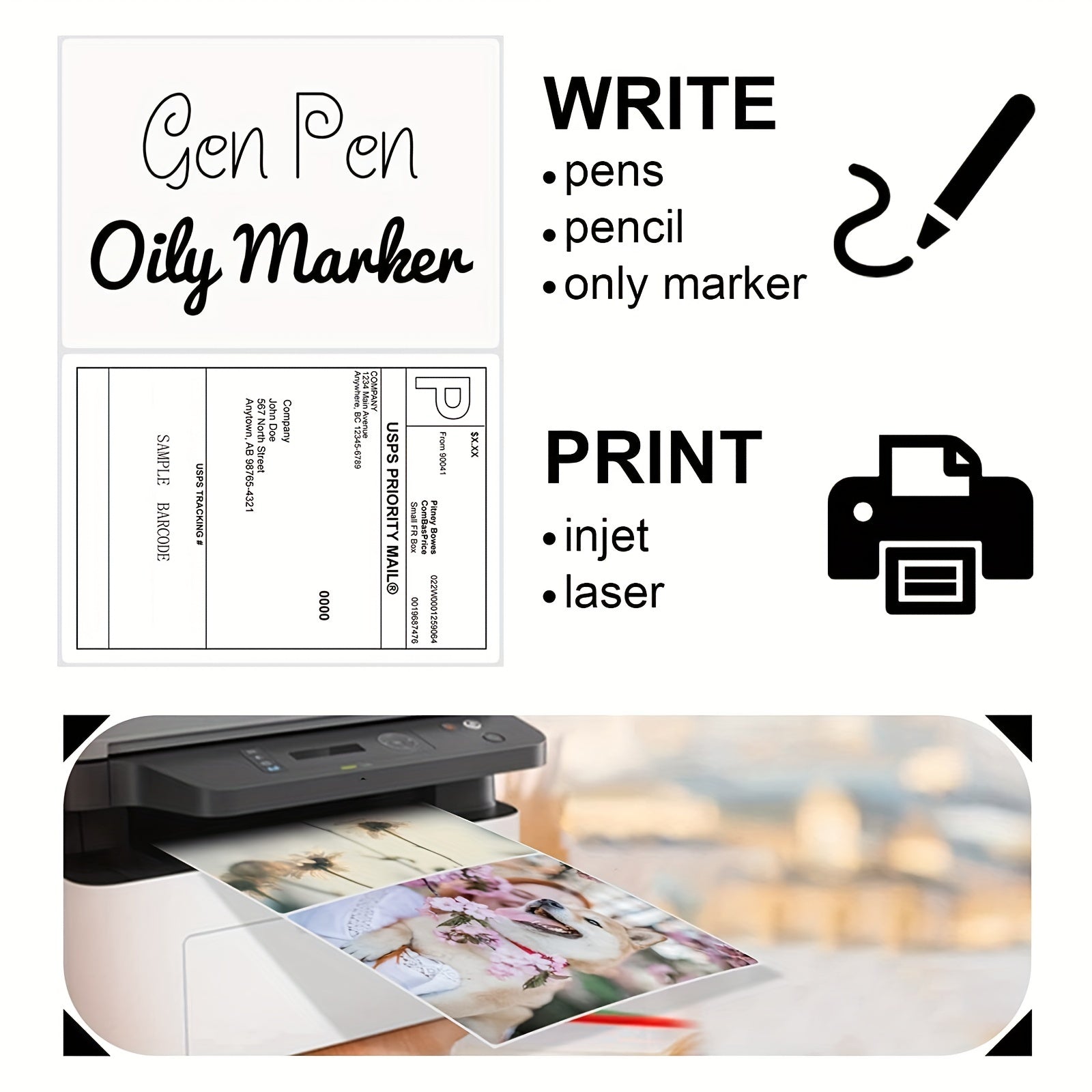 50 Labels 21 X 13 Address Labels Self Adhesive Mailing Labels