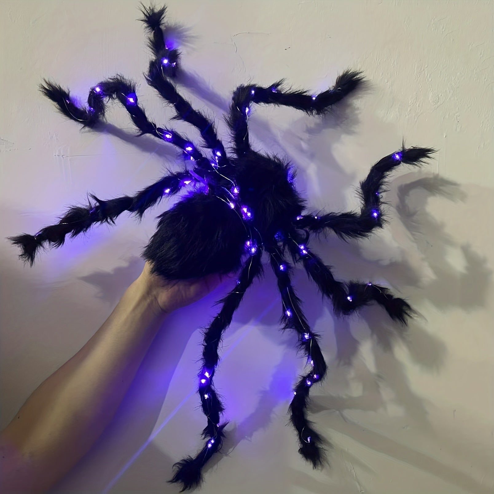 1pc Halloween Christmas Glow Spider Decoration Prop Scary Haunted House