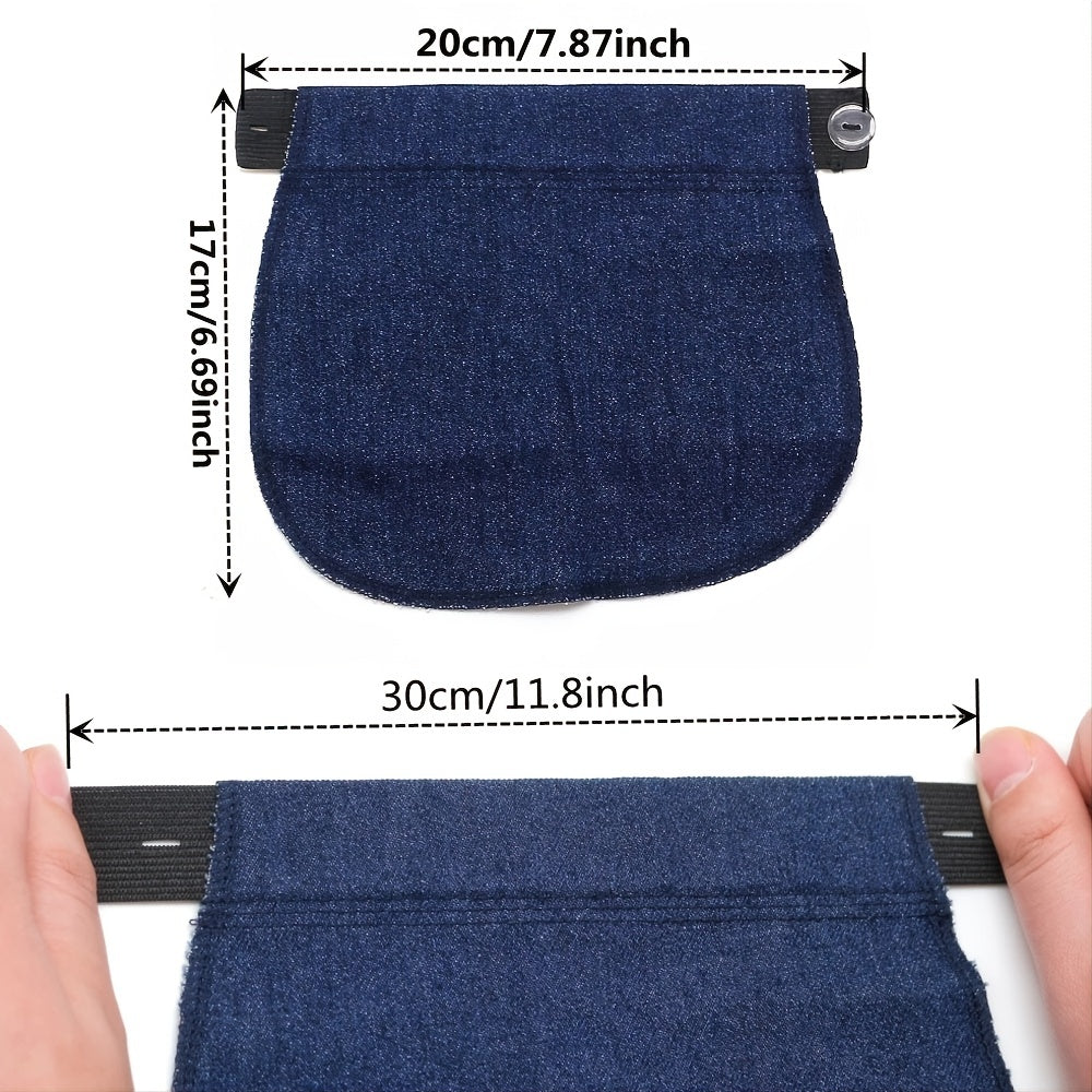 2pcs Denim Fabric Extender Buckle for Fat Belly Jeans