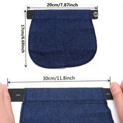 2pcs Denim Fabric Extender Buckle for Fat Belly Jeans