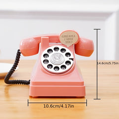 Pink Piggy Bank Telephone for Photography Props or Room Decor