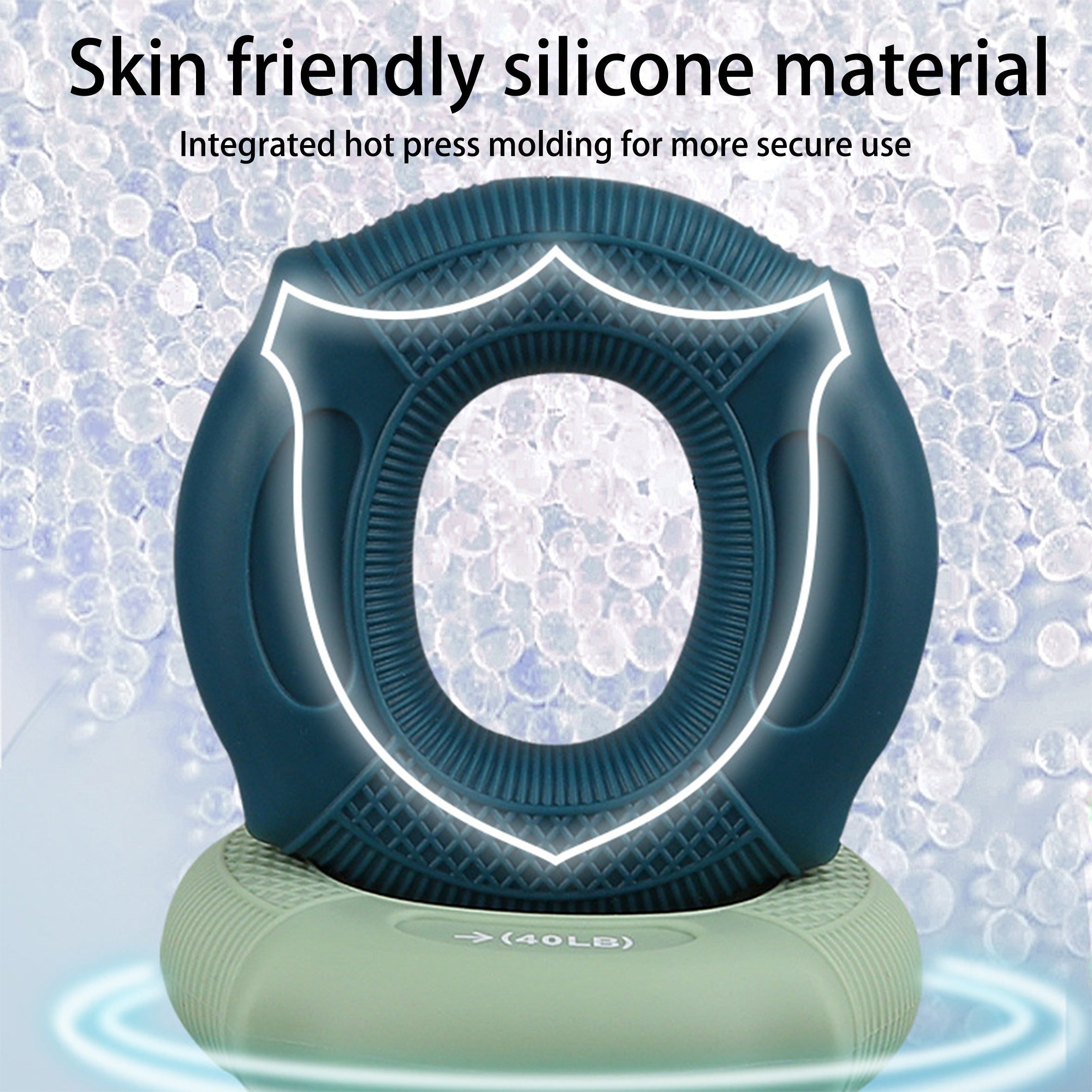 Silicone Striped Grip Ring for Fitness Finger Wrist Arm Muscle Exercise