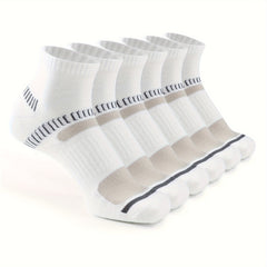 6 Pairs Men's Ankle Running Athletic Socks Breathable