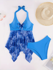 Women's Swimwear Tankini Swim Dress 2 Piece Plus Size Swimsuit