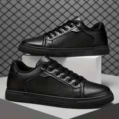 Men's Letter Print Lace-Up Skate Shoes Casual Outdoor Sneakers