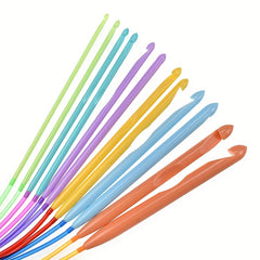 12pcs Afghan Carpet Crochet Hooks Set 47inch Tunisian Hooks E-O 3-12mm Needles