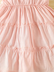 Baby Girl's Ruffle Cami Dress Kid's Pleated Dress