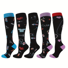 Men's Compression Sport Socks, Moisture Wicking & Breathable