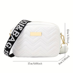 Wave Quilted Square Shoulder Bag Crossbody Bag 6