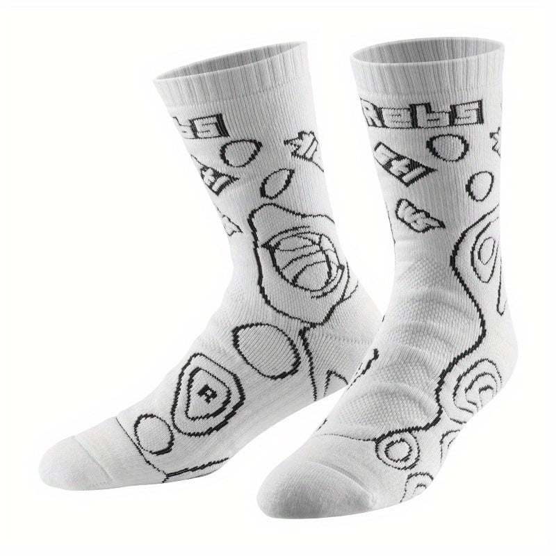 Thick Padded Combat Basketball Socks Breathable Crew Socks