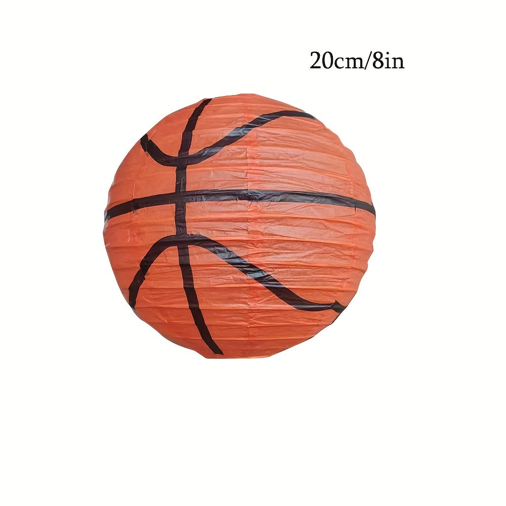 3pcs Sports Paper Lanterns Baseball Football Party Decoration Set