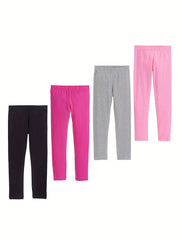 Girls Modal Leggings 4-Piece Set