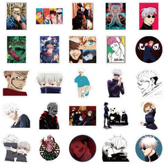 50pcs Anime Vinyl Decorative Sticker for Laptop Skateboard Cup Bottle Notebook