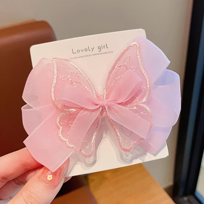 Children's Sweet Princess Hairpin Bow Headdress