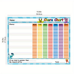 1Pc Self Discipline Schedule Wall Sticker for Students' Rooms